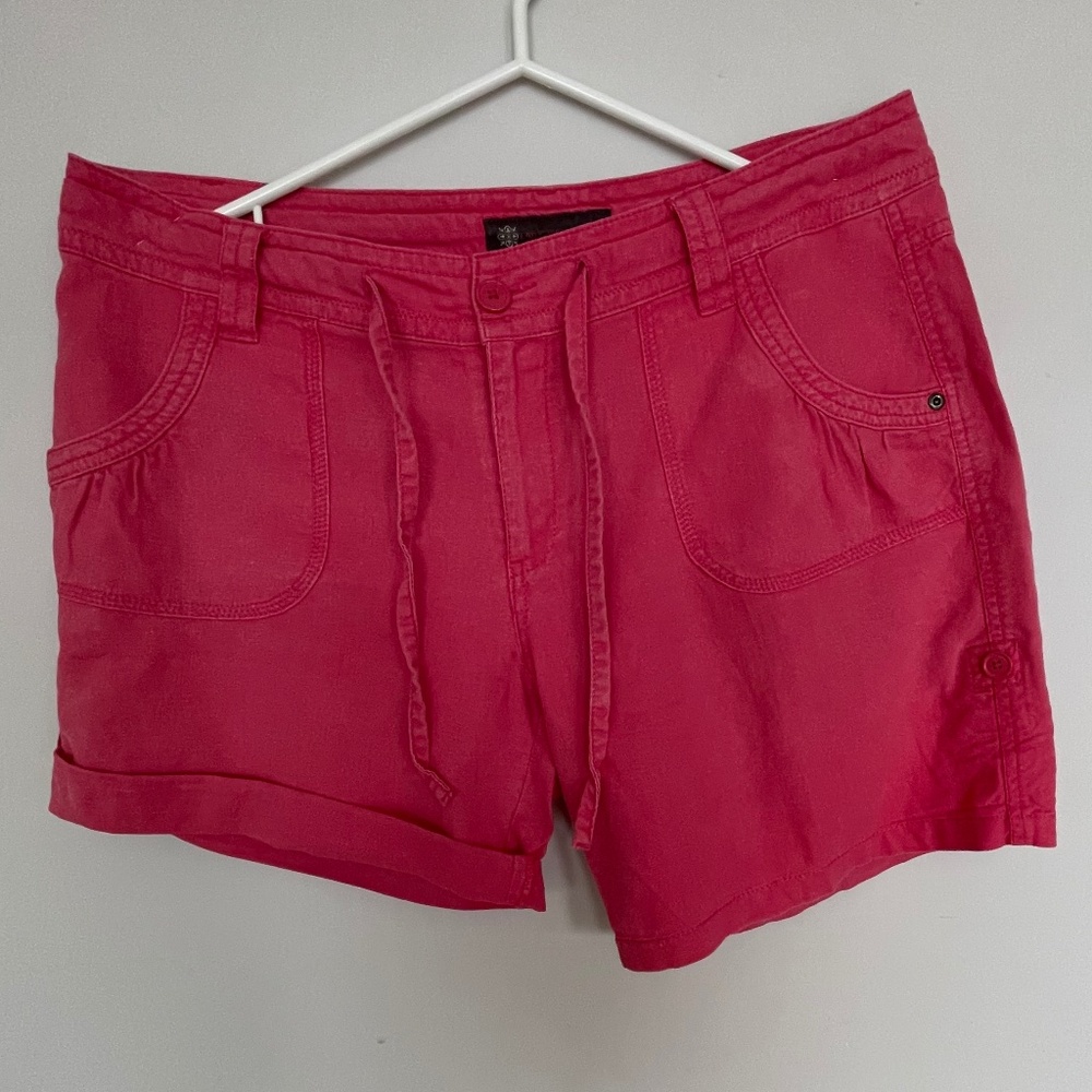 SHORTS LINEN-VISCOSE PINK size 12